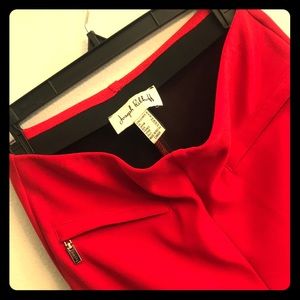 Joseph Ribkoff Red polyester elastin ankle pants 6